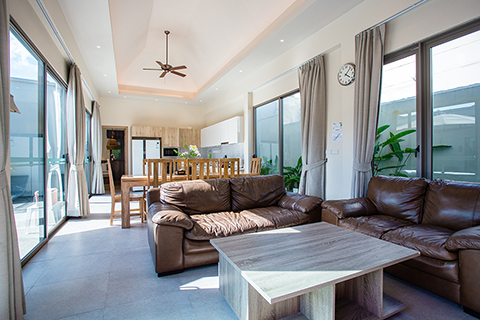 Living Room 2 Bedrooms Pool Villa Phuket : Yipmunta Pool Villa Phuket, Cherngtalay, Talang, Phuket,